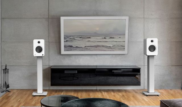 Kanto REN 5.25" Matte White Bookshelf Speakers (Pair)-4