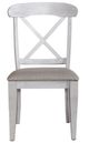 Liberty Furniture Ocean Isle Antique White/Gray Upholstered X-Back Side Chair-2