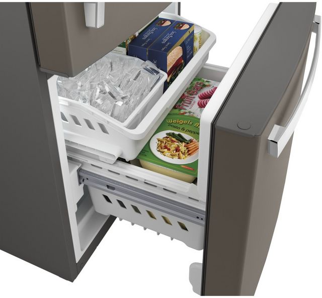 GE® 30 in. 21.0 Cu. Ft. Slate Bottom Freezer Refrigerator-5