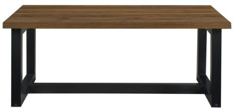 Mazin Furniture Tegan 3-Piece Black/Walnut Occasional Table Set-2