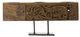 A & B Home Brown/Gray Carved 3-Pillar Candle Holder-1