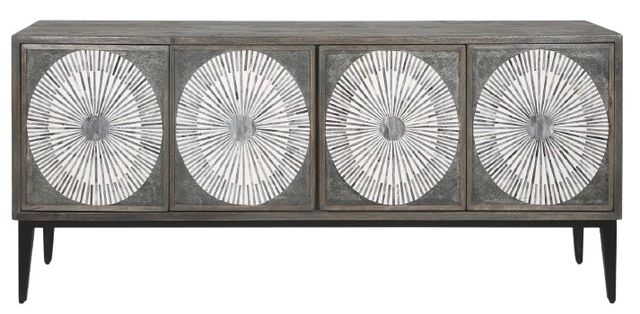 Home Trends & Design Jaipur Palm Springs Graywash Sideboard-1