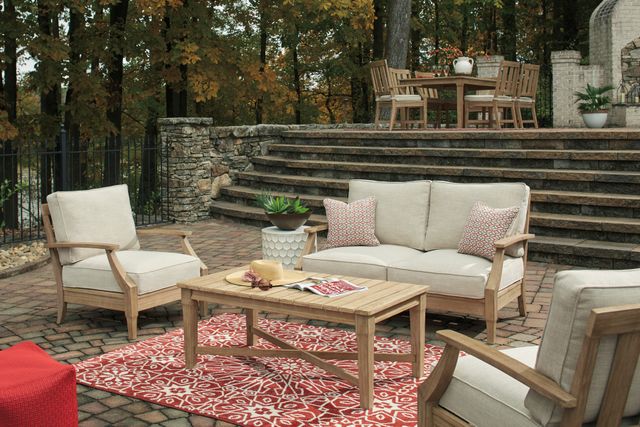 Signature Design by Ashley® Clare View Beige Loveseat with Cushion-3