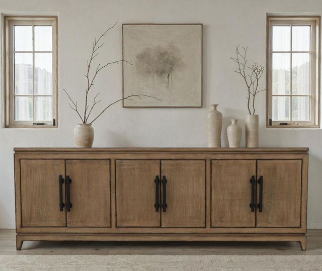 Nest Home Collections Lexington Antique Natural Long Cabinet-1