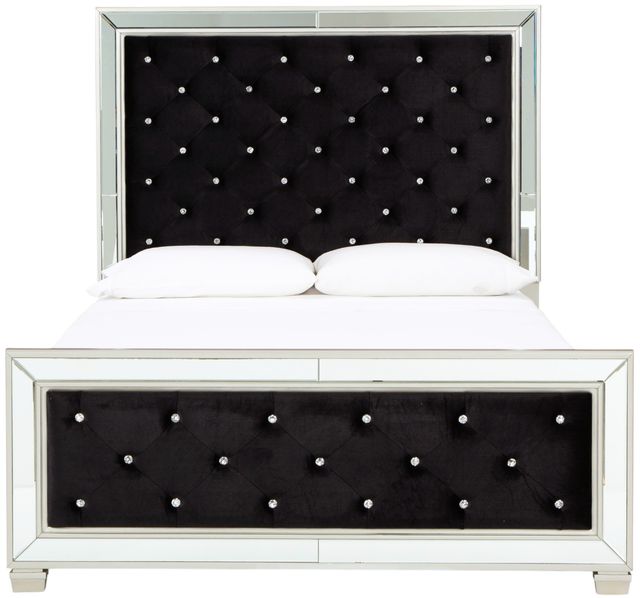 Signature Design by Ashley® Lindenfield Silver Queen Upholstered Bed-2