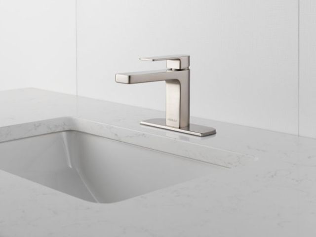 Peerless Xander® Brushed Nickel 5" Single Handle Bathroom Faucet-4