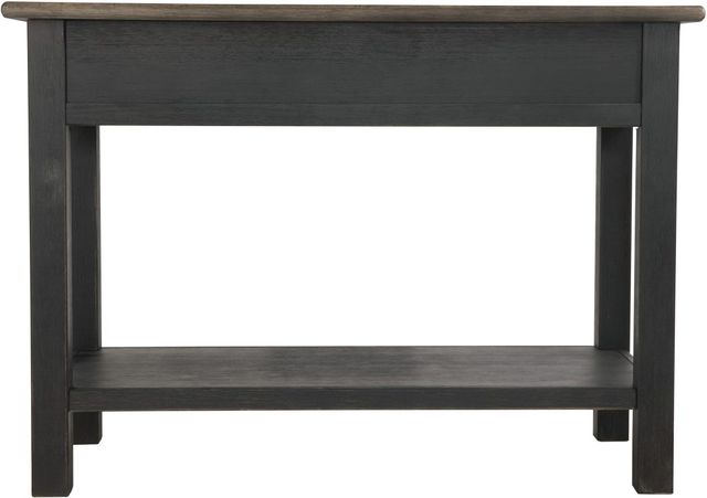 Signature Design by Ashley® Tyler Creek Grayish Brown Sofa Table with Black Base-2