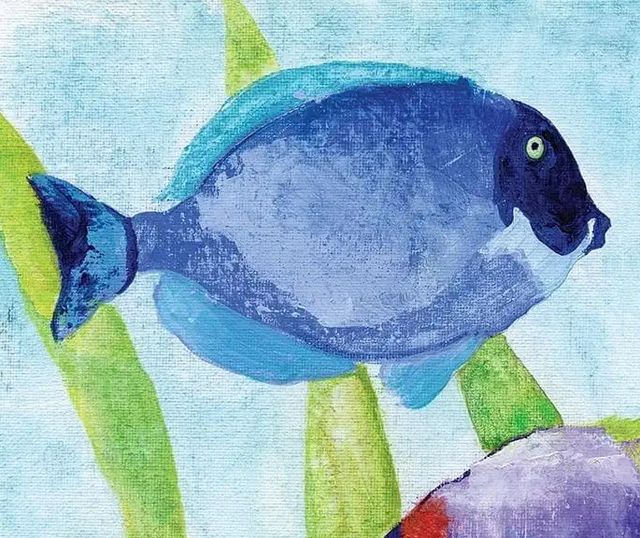 Classy Art Iridescent Fish I by Janet Tava Wall Art-2