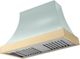 La Cornue Cascade Series 44" Roquefort Wall Mounted Range Hood with Polished Brass Trim-0