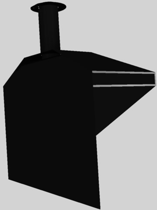 Vent-A-Hood® A Series 48" Black Retro Style Wall Mounted Range Hood-2