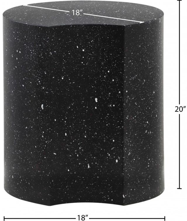 Meridian Furniture Dimple Black 20'' End Table-2