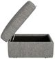 Flexsteel® Flex Gray Square Storage Ottoman-4