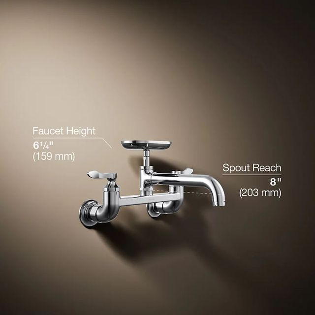 KOHLER® Clearwater® Polished Chrome Kitchen Sink Faucet-4