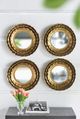 A & B Home Gold Metal Wall Mirror-4
