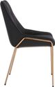Modus Furniture Sunrise Cyrus Coal/Brushed Bronze Upholstered Dining Chair-3