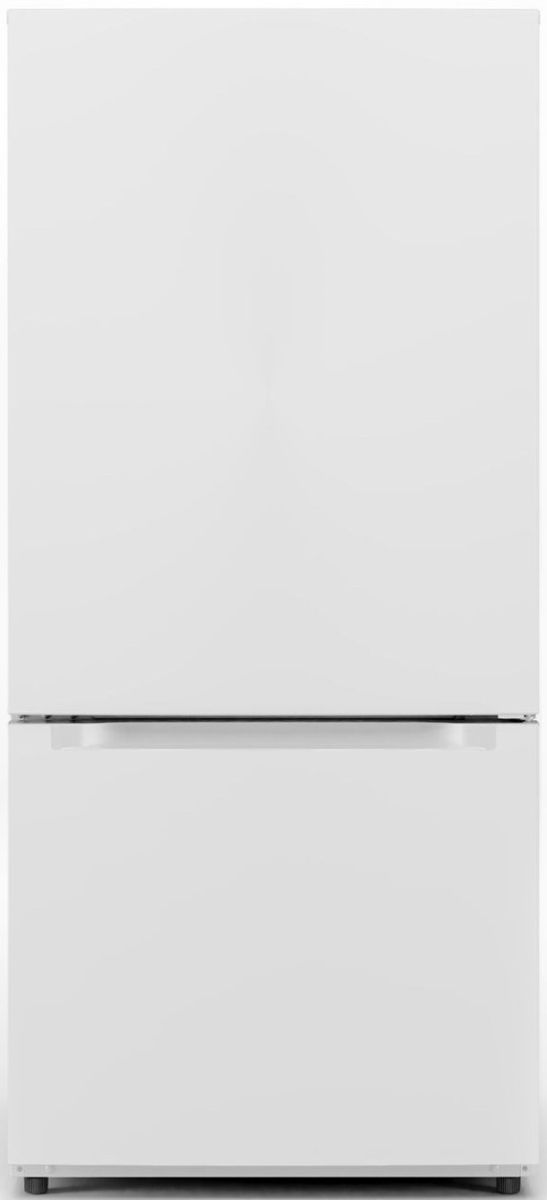 Midea® 30" 18.7 Cu. Ft. White Bottom Freezer Refrigerator-0