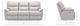 La-Z-Boy® Trouper Gray Leather Power Reclining Sofa with Headrest-2