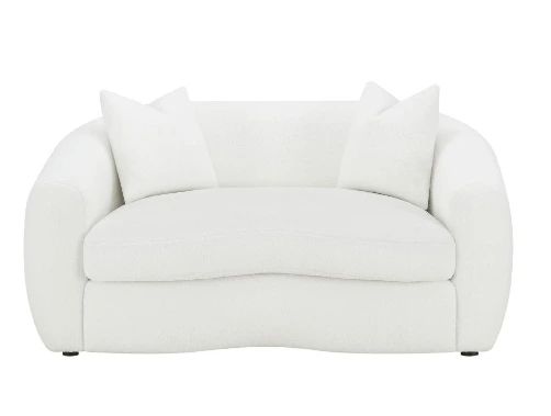 Coaster® Ashlyn 3-Piece White Upholstered Sloped Arm Seating Set -3