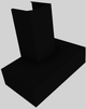Vent-A-Hood® 36" Black Contemporary Wall Mounted Range Hood-5