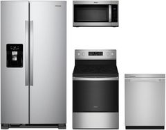 Whirlpool® 4 Piece Fingerprint Resistant Stainless Steel Kitchen Package