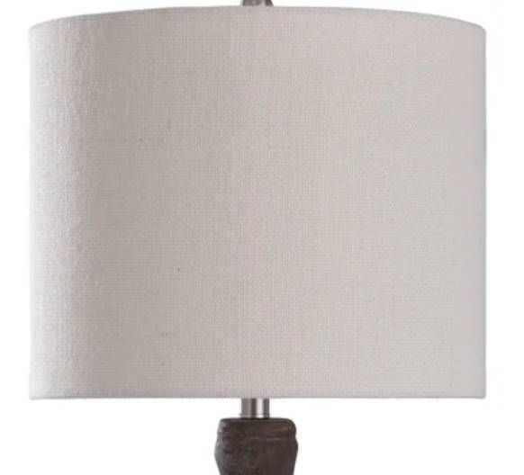 Stylecraft Olney Grey/White Table Lamp -1