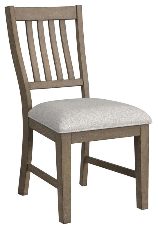 Elements International Yellowstone 6-Piece Gray/Medium Brown Dining Set-2