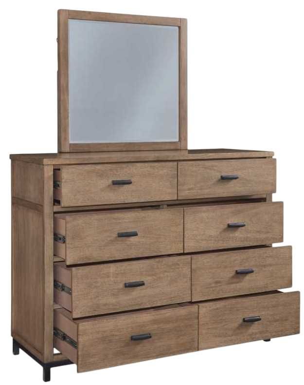Benchcraft® Tomtyn Light Brown Dresser and Mirror-1