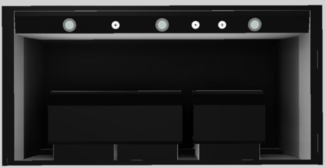 Vent-A-Hood® Designer Series 48" Black Wall Mounted Range Hood-2