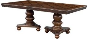 Mazin Furniture Lordsburg Brown Cherry Dining Table-1
