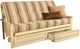 Kodiak Furniture Monterey Parma Gray/Antique White Full Storage Futon with Mattress-0