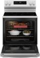 GE® 600 Series 30" White Freestanding Electric Range with No Preheat Air Fry and EasyWash™ Oven Tray-2