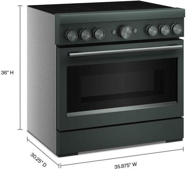 KitchenAid® 36" Juniper 6 Element Pro Style Induction Range with Air Fry-2