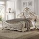 ACME Furniture Ragenardus Antique White/Beige Upholstered California King Panel Bed-4