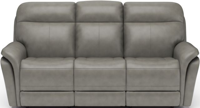 Flexsteel® Zoey Gray Power Reclining Sofa with Power Headrests-1