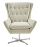 Olliix by Madison Park Catalina Cream Swivel Chair-0
