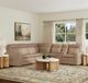 Flexsteel® Dutch Desert Leather Power Reclining Sectional with Custom Layout Options-1