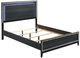 ACME Furniture Haiden Weathered Black Queen Panel Bed with LED-0