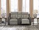 Signature Design by Ashley® WhipLash Sisal Power Reclining Loveseat with Console and Adjustable Headrest-5