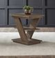Liberty Furniture Aspen Sky Weathered Saddle Brown Chairside Table-1