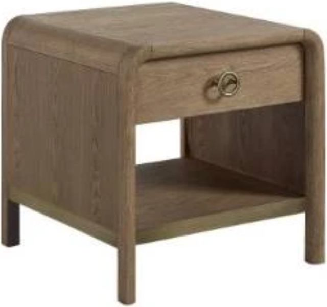 Bernards Elure Latte Waterfall End Table-0