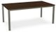 Amisco Customizable Bennington Walnut Veneer Rectangular Dining Table-0
