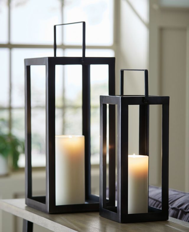 Signature Design by Ashley® Briana Antique Black 16" Lantern-4