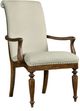Hooker® Furniture Archivist Aubergine Linen/Pecky Pecan Dining Arm Chair-0