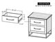 International Furniture Direct Teak Stained Dark Nightstand-2