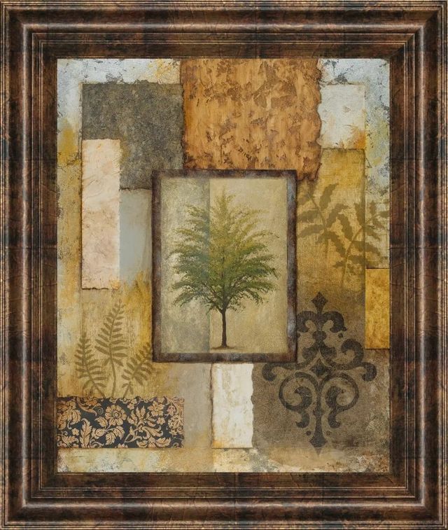 Classy Art Green Tree Patch Wall Art-0