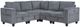 Homelegance® Walterboro 5-Piece Dark Gray Modular Sectional with Storage-0
