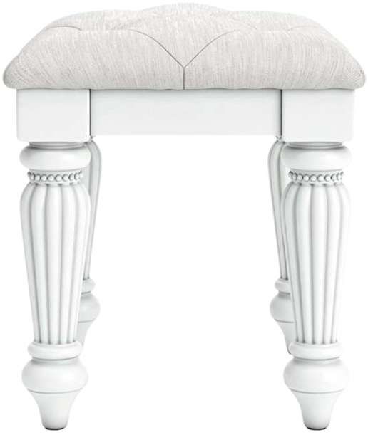 Signature Design by Ashley® Maylilly White Upholstered Vanity Stool-2