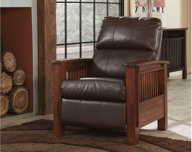 Signature Design by Ashley® Santa Fe Bark High Leg Recliner-2