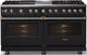 Viking® 5 Series 60" Onyx Pro Style Dual Fuel (NG) Range with Brushed Brass Trim-4