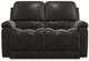 La-Z-Boy® Greyson Dark Chocolate Leather Reclining Loveseat-1